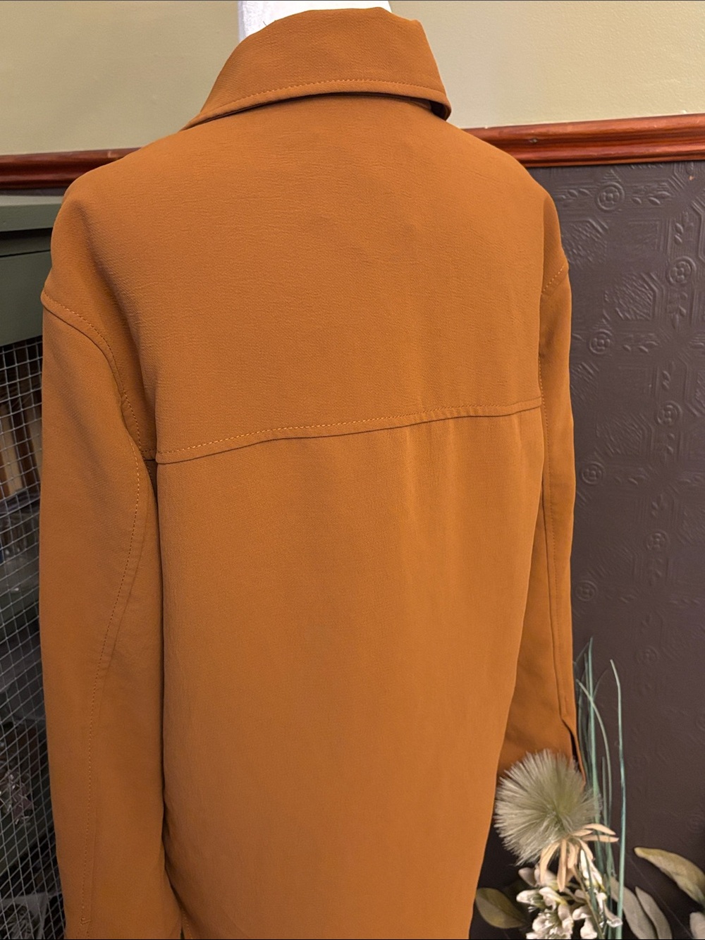 Aritzia Wilfred “The Ganna” shirt jacket, XXS Crepette Camel oversized Shacket - Picture 7 of 16
